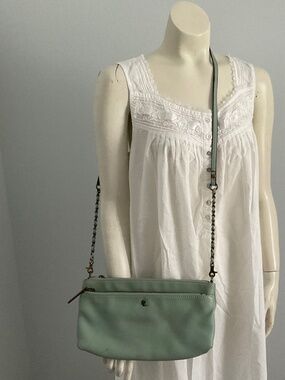 Elliott Lucca leather crossbody,green.